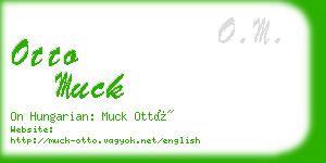 otto muck business card